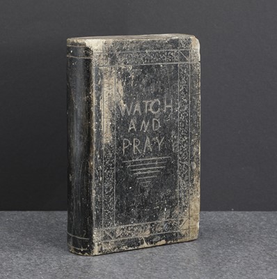 Lot 127 - A folk art slate letter press