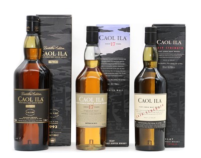 Lot 314 - Caol Ila, Islay Single Malt Scotch Whisky, aged 17 years (1, boxed) and two other Caol Ila