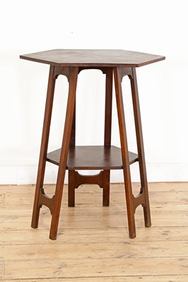 Lot 61 - An oak lamp table