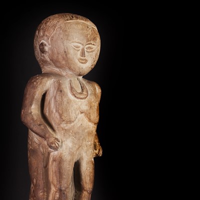 Lot 144 - A limestone 'Pokapoko Ingiat' spirit figure