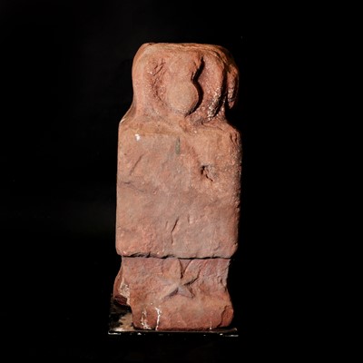 Lot 454 - A sandstone cross or column plinth