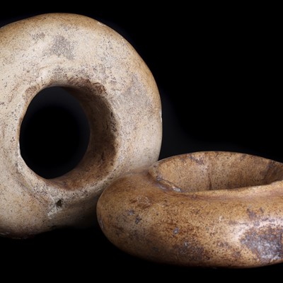 Lot 455 - Two Solomon Island coral bangles