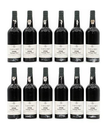 Lot 287 - Taylors, Vintage Port, 1985 (12, OWC)