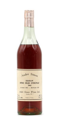 Lot 294 - Andre Simon, Exshaw Fine Old Cognac, 1962 (1)