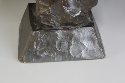 Lot 97 - A bronze bust of 'Diane'