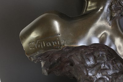 Lot 97 - A bronze bust of 'Diane'