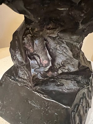 Lot 97 - A bronze bust of 'Diane'