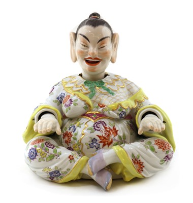 Lot 144 - A Meissen porcelain nodding head 'Pagoda' figure