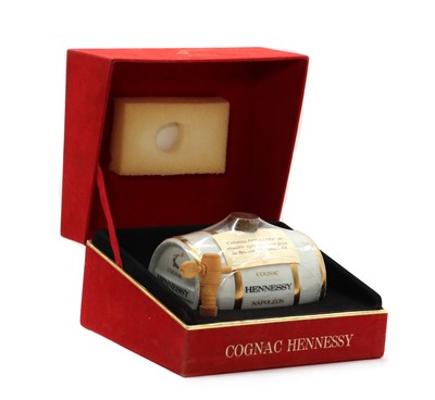 Lot 296 - Hennessy Napoleon Cognac in Limoges porcelain barrel decanter, Creation Bernardaud (1)