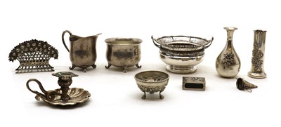 Lot 37 - A collection of silver items