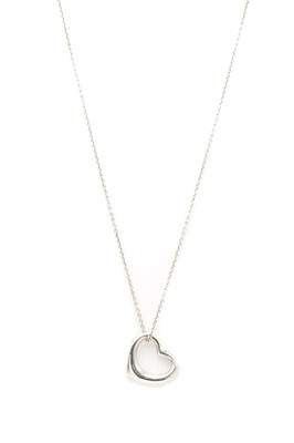 Lot 1287 - A silver 'Open Heart' pendant, by Tiffany & Co.