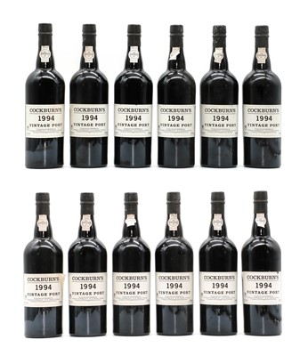 Lot 251 - Cockburns, Vintage Port, 1994 (12)
