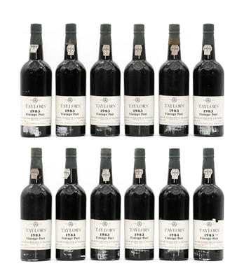 Lot 286 - Taylors, Vintage Port, 1983 (12)