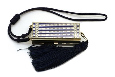 Lot 63 - An Art Deco sterling silver minaudière