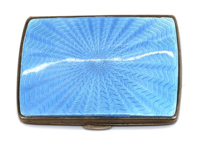 Lot 74 - An Art Deco enamelled silver cigarette case