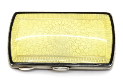 Lot 77 - An Art Deco enamelled silver cigarette case