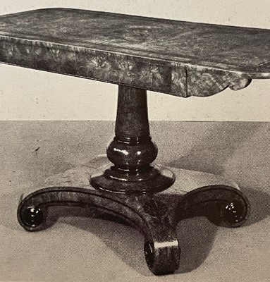 Lot 100 - A Regency pollard oak, yew and ebony centre table attributed to George Bullock