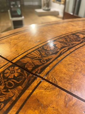 Lot 100 - A Regency pollard oak, yew and ebony centre table attributed to George Bullock