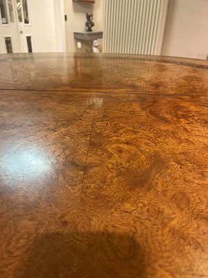 Lot 100 - A Regency pollard oak, yew and ebony centre table attributed to George Bullock