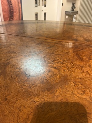 Lot 100 - A Regency pollard oak, yew and ebony centre table attributed to George Bullock