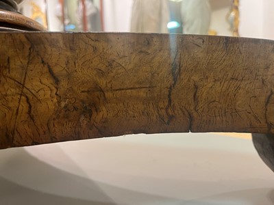 Lot 100 - A Regency pollard oak, yew and ebony centre table attributed to George Bullock