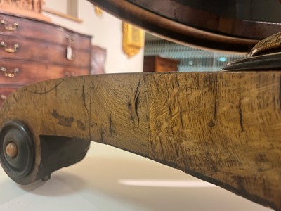 Lot 100 - A Regency pollard oak, yew and ebony centre table attributed to George Bullock