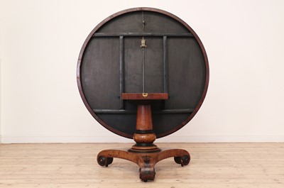 Lot 100 - A Regency pollard oak, yew and ebony centre table attributed to George Bullock