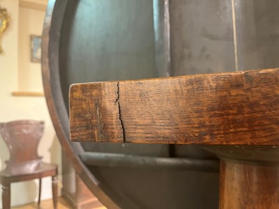 Lot 100 - A Regency pollard oak, yew and ebony centre table attributed to George Bullock