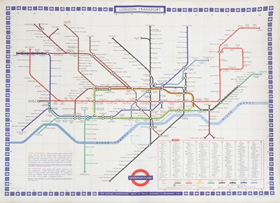 Lot 187 - A London Underground station map