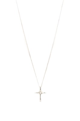Lot 1285 - A silver 'Infinity' cross pendant, by Tiffany & Co.