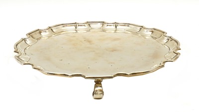 Lot 89 - A silver salver