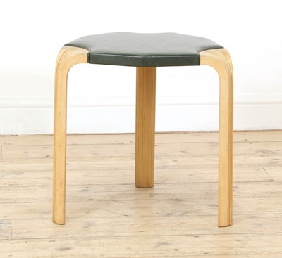 Lot 389 - A 'Model No. X602' fan-leg stool