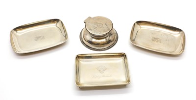Lot 69 - A pair of silver pin dishes