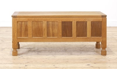 Lot 106 - A Robert 'Mouseman' Thompson oak blanket box