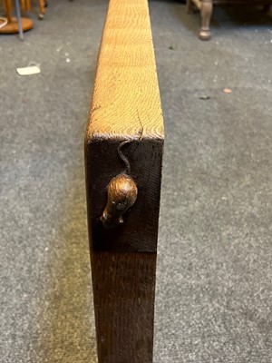 Lot 100 - A Robert 'Mouseman' Thompson oak fender