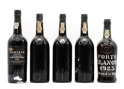 Lot 265 - Grahams, Vintage Port, 1975 (3) and two others