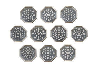Lot 35 - A set of ten plaster intaglio displays