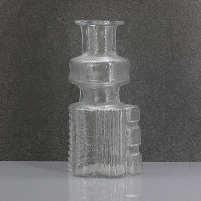 Lot 284 - An Alsterfors moulded clear glass vase