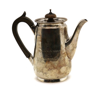 Lot 2 - A silver hot water pot