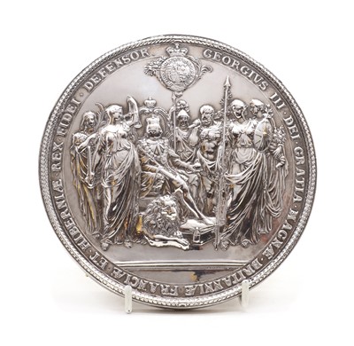 Lot 96 - A large silver plaque, London 1974, by BJS