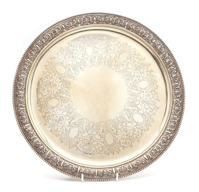 Lot 62A - A Victorian silver salver
