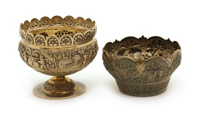Lot 24 - Two Indian silver bowls