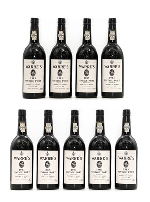 Lot 292 - Warres, Vintage Port, 1983 (9)