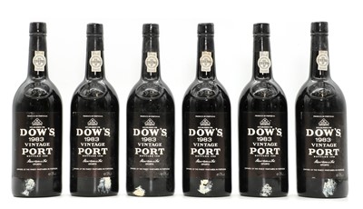 Lot 256 - Dows, Vintage Port, 1983 (6)