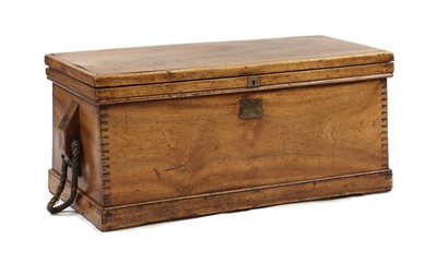 Lot 560 - A teak seaman's chest