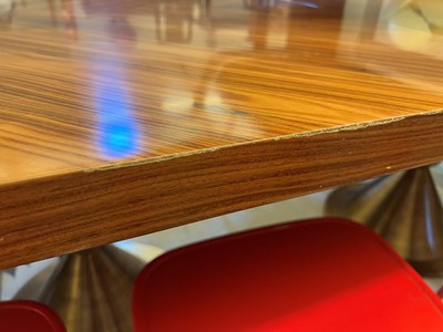 Lot 493 - A Jonathan Adler 'Caracas' extending dining table