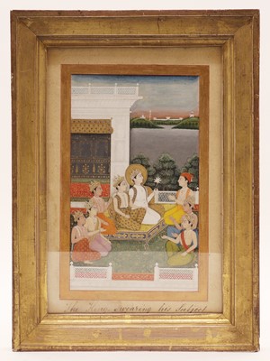 Lot 135 - An Indian gouache miniature