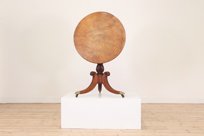 Lot 102 - A William IV oak tripod table