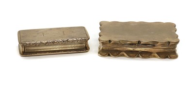 Lot 18 - A George IV silver snuff box