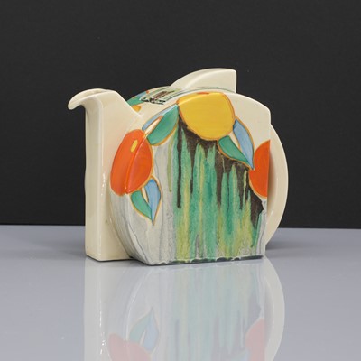 Lot 164 - A Clarice Cliff 'Delicia Citrus' pattern Stamford teapot